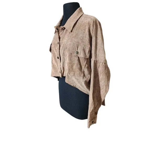 BBJ Oversized Corduroy jacket high low XL - Picture 3 of 6